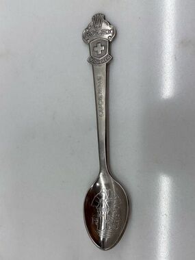 Vintage Rolex Souvenir Etched Spoon Bucherer of Licerne Switzerland Discontinued